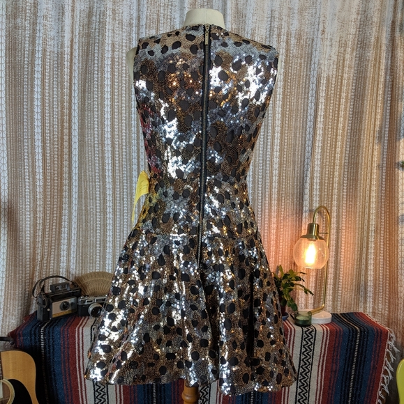 Bronx and Banco Nina Sequin Fit & Flare Dress - Picture 4 of 7
